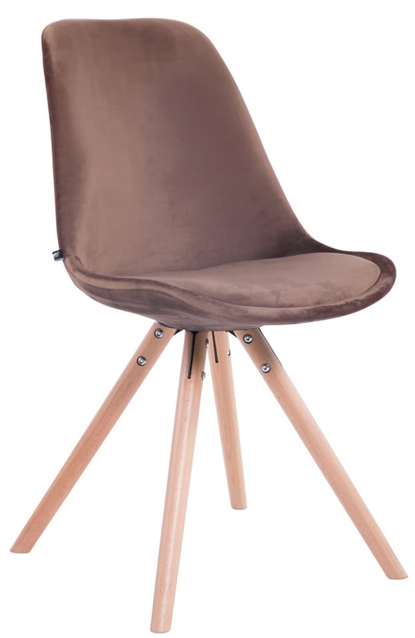 CLP Sæt med 4 stole Toulouse Velvet Round