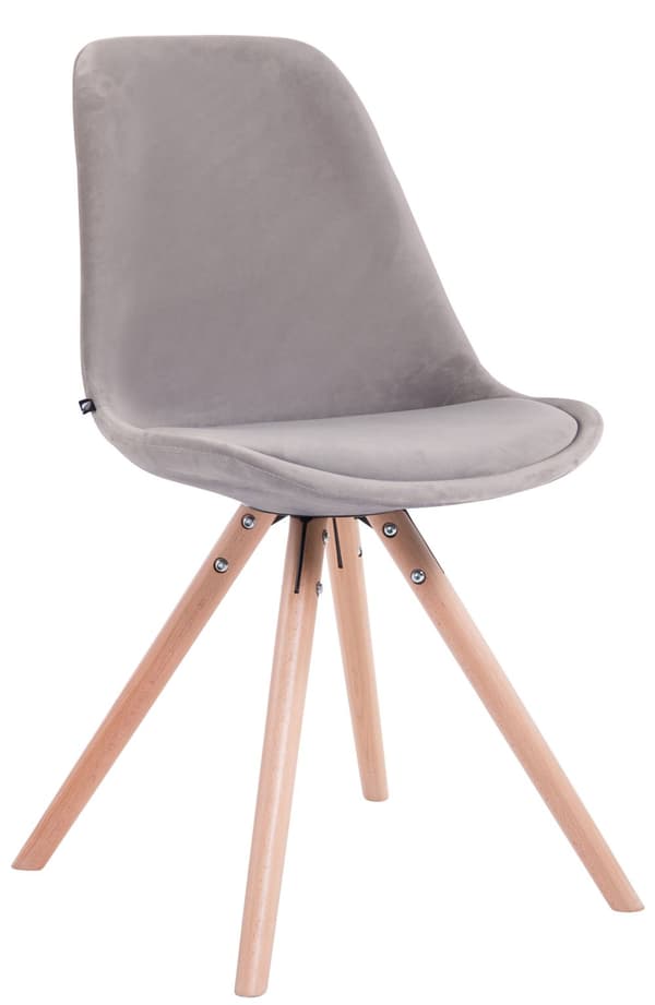 CLP Sæt med 4 stole Toulouse Velvet Round