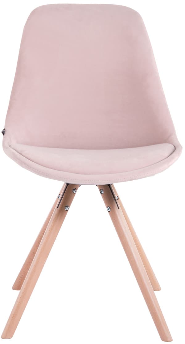 CLP Sæt med 4 stole Toulouse Velvet Round