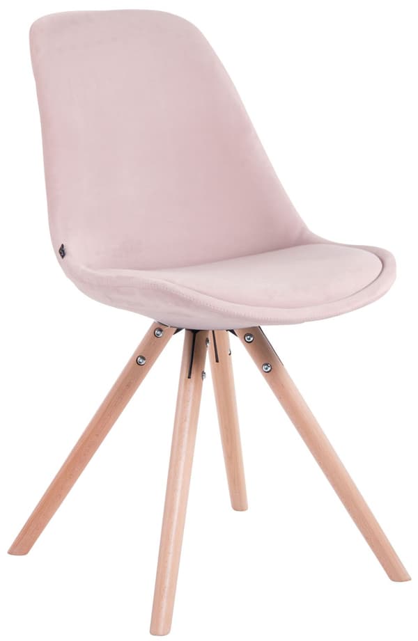 CLP Sæt med 4 stole Toulouse Velvet Round