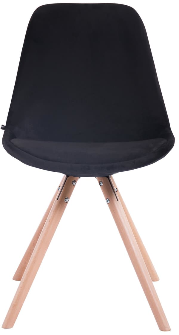 CLP Sæt med 4 stole Toulouse Velvet Round