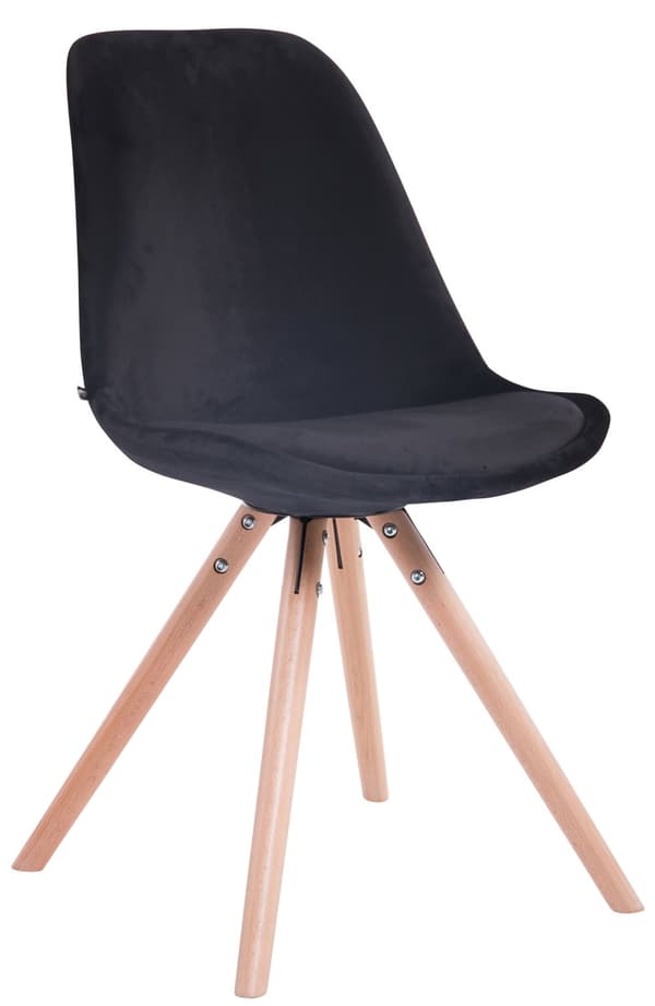 CLP Sæt med 4 stole Toulouse Velvet Round
