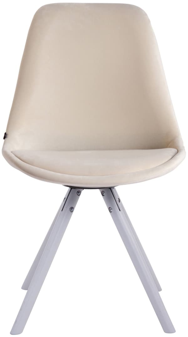 CLP Sæt med 4 stole Toulouse Velvet Round