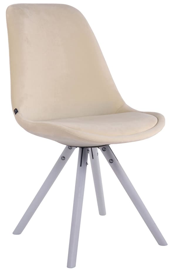 CLP Sæt med 4 stole Toulouse Velvet Round