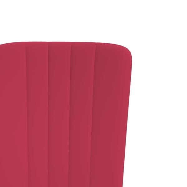 vidaXL spisebordsstole 4 stk. velour vinrød