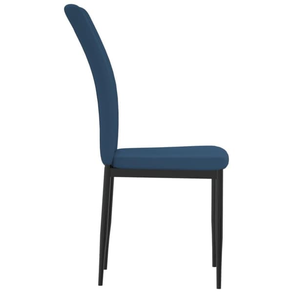 vidaXL spisebordsstole 4 stk. velour blå