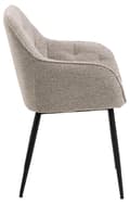 Miniatyrbilde 3 av 6: 2 x Brooke spisestuestoler med armlener beige.