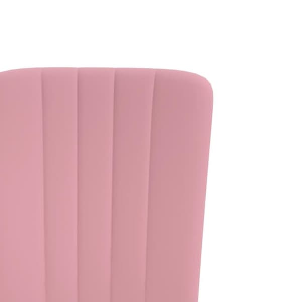 vidaXL spisebordsstole 4 stk. velour lyserød