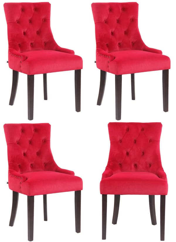 CLP 4 ruokapöydän tuolin sarja Aberdeen Velvet