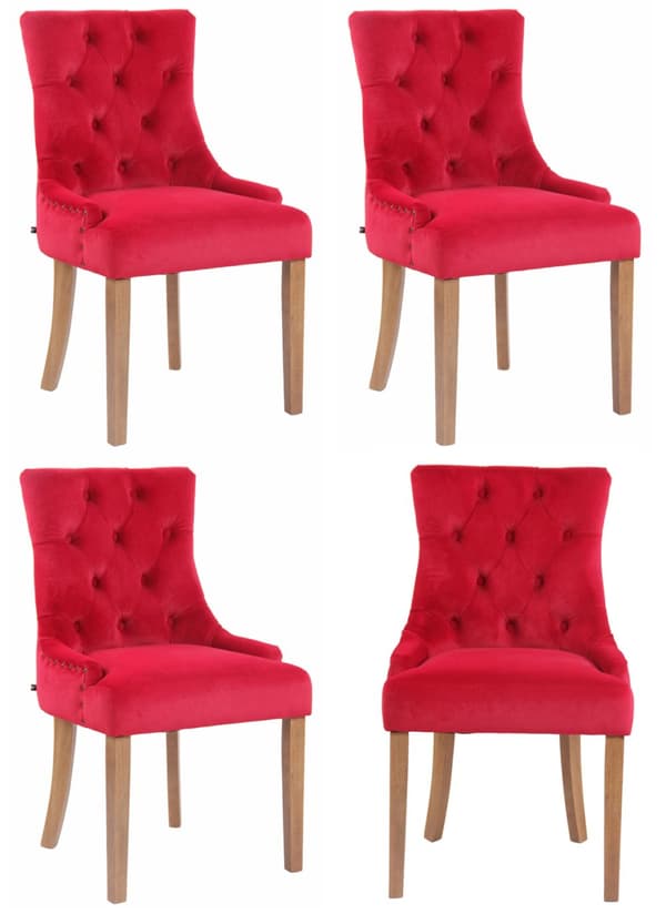 CLP 4 ruokapöydän tuolin sarja Aberdeen Velvet
