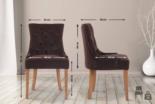 CLP 4 ruokapöydän tuolin sarja Aberdeen Velvet