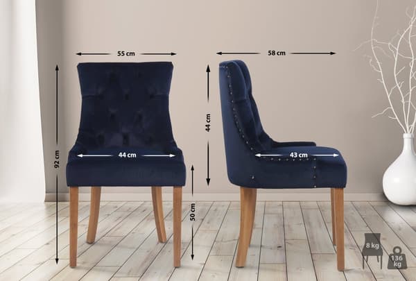 CLP 4 ruokapöydän tuolin sarja Aberdeen Velvet