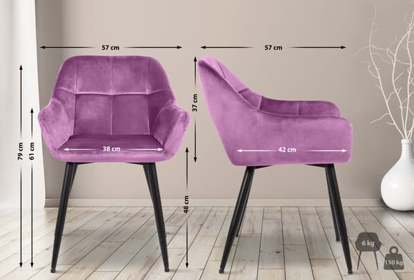CLP Set med 4 matstolar Emia