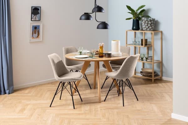 2 x Eris spisestuestoler beige.