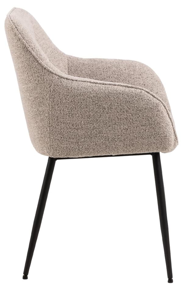2 x Brenda spisestuestoler med armlener beige.