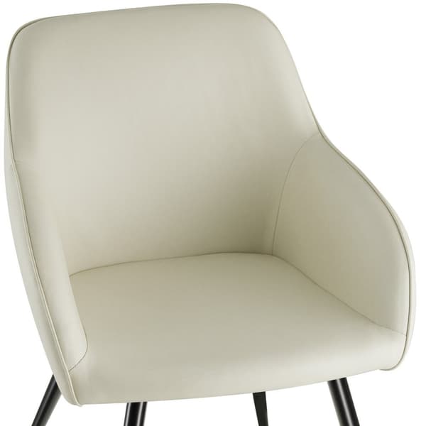 Stol Marilyn stof - creme/sort