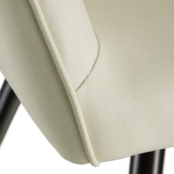 Stol Marilyn stof - creme/sort