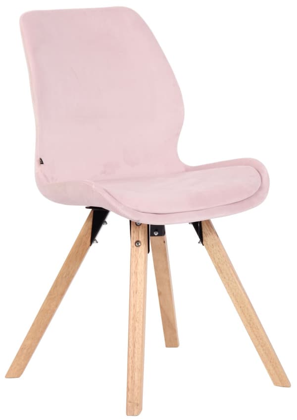CLP Stol Luna pink-Fløjl