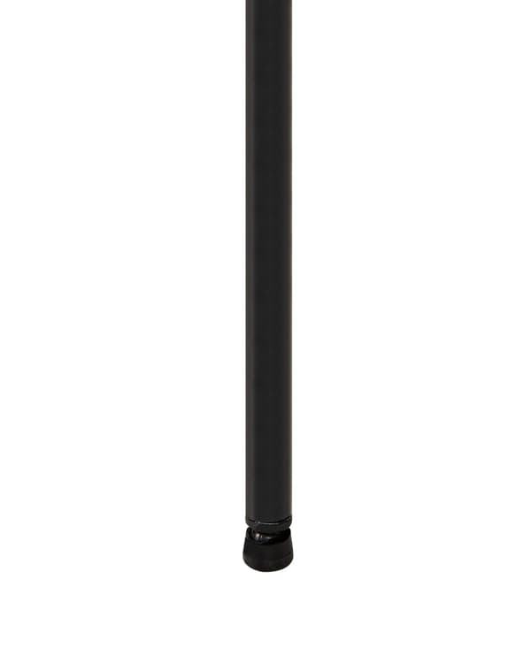 Set av 2 Matstolar Svart Sammetsklädsel Svarta Ben Retro Glamour