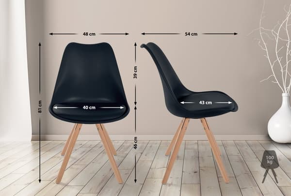 CLP Set om 4 stolar Sofia Plast