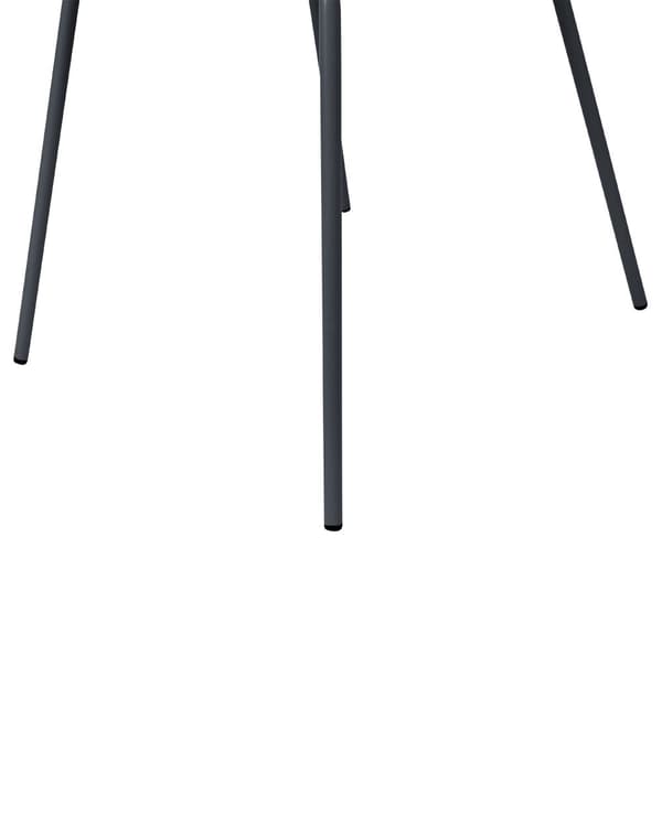 Tuoli musta 50 x 80 x 52 cm polypropeeni rauta 2 kpl ruokapöydän minimalistinen skandinaavinen