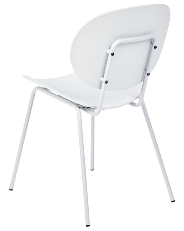 Tuoli valkoinen 50 x 80 x 52 cm polypropeeni rauta 2 kpl ruokapöydän minimalistinen skandinaavinen