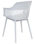 Pikkukuva 7 / 9: Tuoli vaaleanharmaa 54 x 84 x 50 cm polypropeeni 2 kpl koristeltu selkänoja minimalistinen moderni