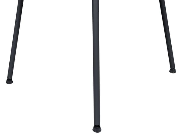 Kantinestol Sort Plast Sæt af 2 Spisebordsstole til Spisestuen Køkken Design Skalstole Minimalistisk Indretning