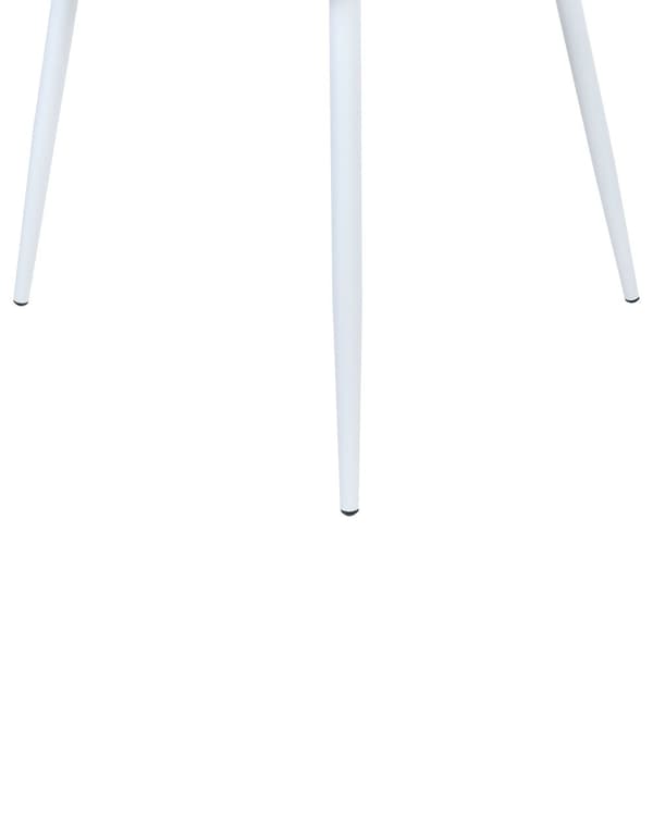 Tuoli valkoinen 50 x 86 x 51 cm muovi metalli 2 kpl koristeltu selkänoja minimalistinen moderni