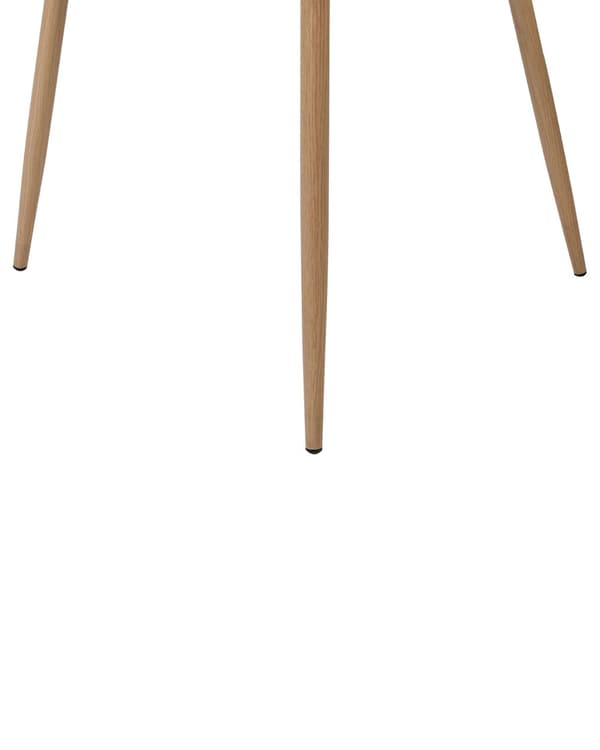 Sett med 2 spisestoler Hvit Plast Armlener Minimalistisk design Moderne Spisestue Kjøkken