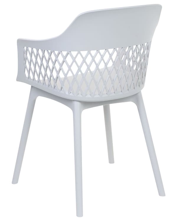 Sett med 2 spisestoler Lysegrå Syntetisk materiale Dekorativ ryggstøtte Minimalistisk design Skandinavisk stil Moderne