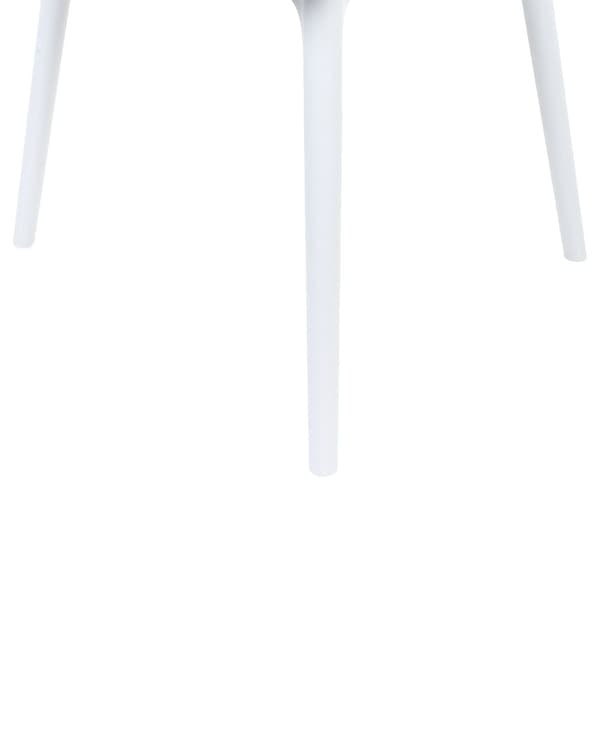 Sett med 2 spisestoler Hvit Syntetisk materiale Dekorativ ryggstøtte Minimalistisk design Skandinavisk stil Moderne