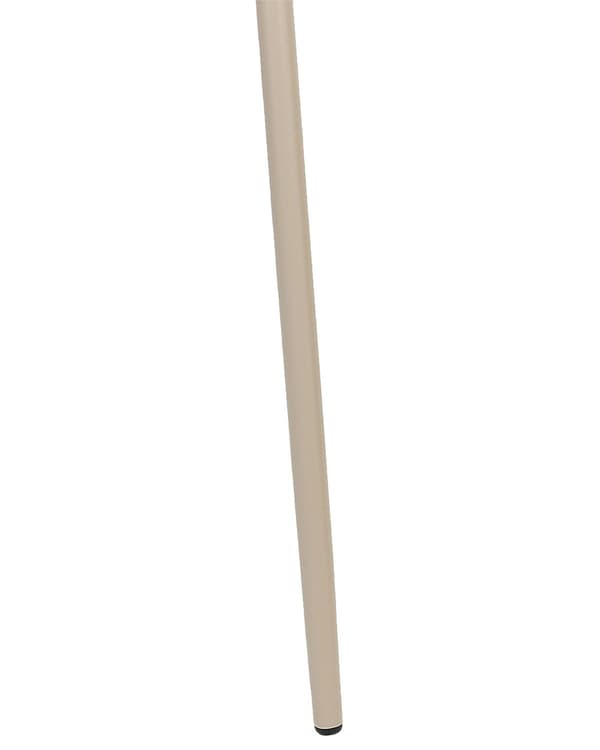 Set om 2 matstolar Beige syntetisk sits Metallben Nätdesign Ryggstöd Modern Skandinavisk