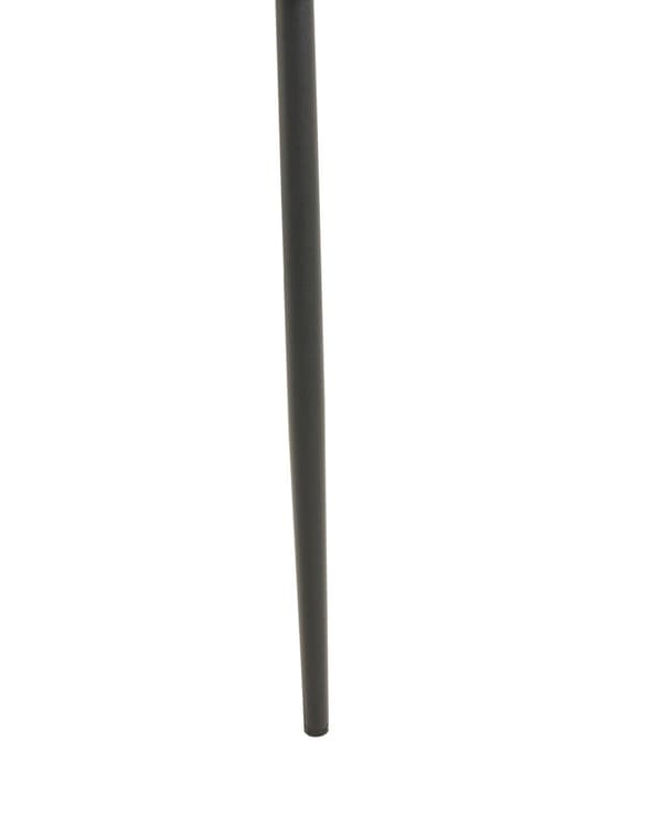 Sett med 2 Stoler Grå Polyester Strikket stoff Metallben Uten armlener Moderne design