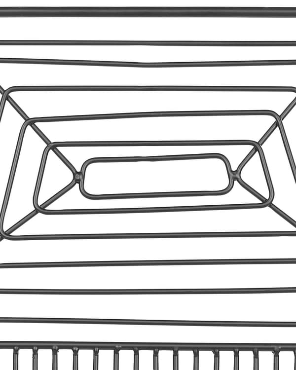 Uppsättning med 2 Matstolar Svart Metall och Stål med Sittdynor i Konstläder Industriell Design Kök Matsal