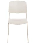 Miniatyrbild 6 av 10: Uppsättning med 2 matstolar Beige Plast Modern Modern Design Sittplatser i Matsalen