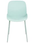 Miniatyrbild 5 av 9: Uppsättning med 2 matstolar Mintgrön plast med djup sits Modern design Sittplatser för matsal