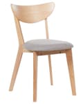 Miniatyrbillede 5 af 11: Sæt med 2 spisebordsstole lyst træ gummitræ sædepude accent spisebordsstol moderne traditionelt design