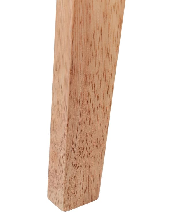 Sæt med 2 spisebordsstole lyst træ gummitræ sædepude accent spisebordsstol moderne traditionelt design