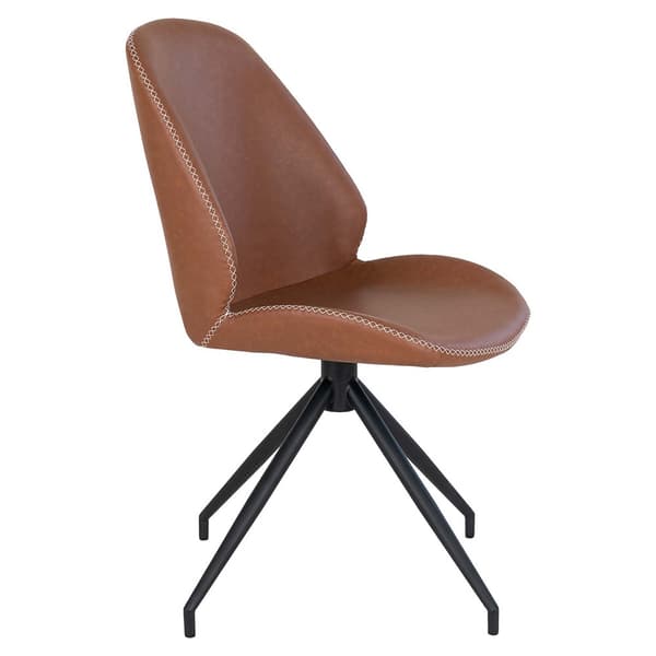 Spisestuestol Gerona - Vintage Brun - Kunstlæder