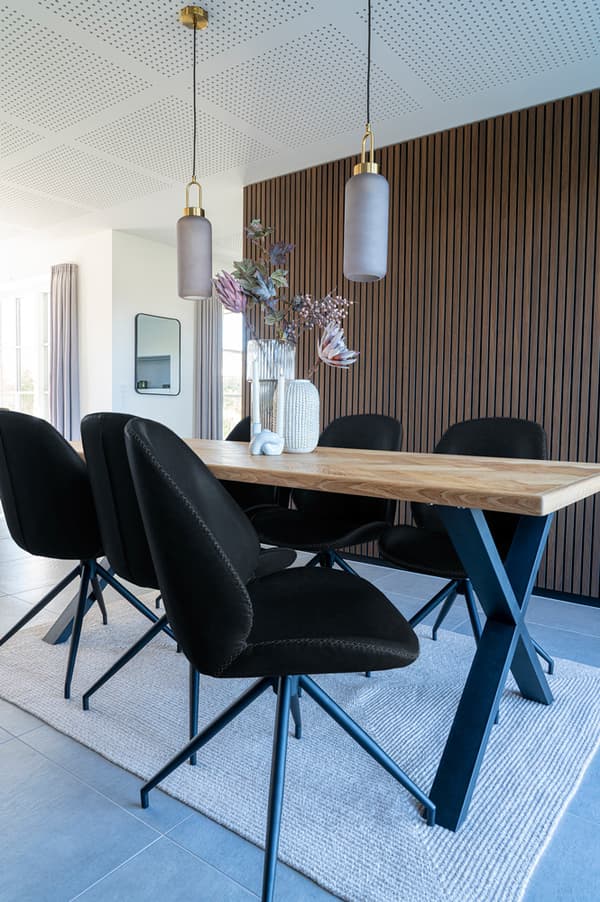 Spisestuestol Gerona - Sort - Kunstlæder