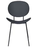 Miniatyrbillede 5 af 9: Kantinestol Sort Plast Sæt af 2 Spisebordsstole til Spisestuen Køkken Design Skalstole Minimalistisk Indretning