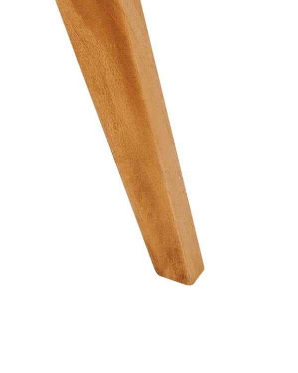 Accentstol lyst træ mahogni rattan lyst træ natur flet ryg minimalistisk stue spisestue