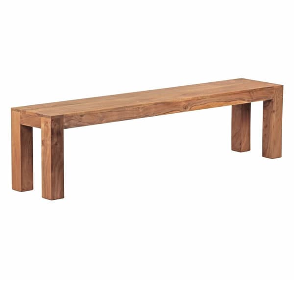 Rootz siddebænk Massivt træ Acacia 180 x 45 x 35 cm træbænk naturprodukt køkkenbænk i landlig stil
