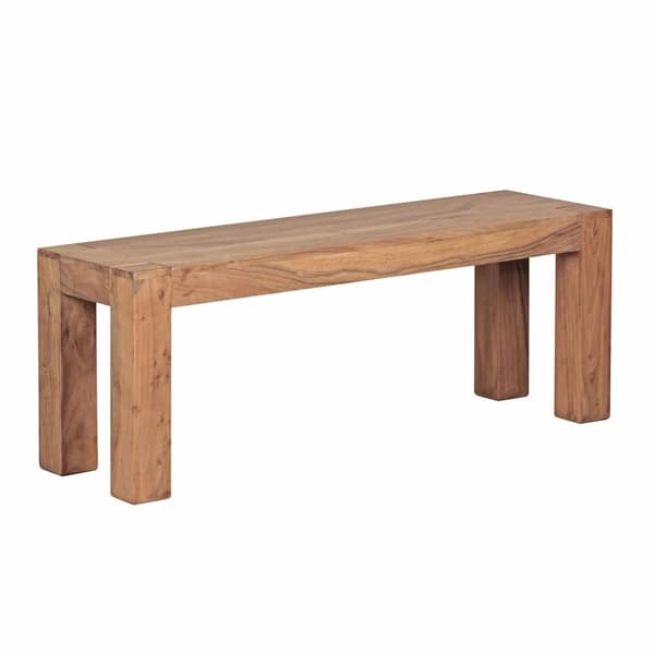 Rootz ruokapöydän penkki massiivipuuta akaasia 120 x 45 x 35 cm puinen penkki luonnontuote Keittiön penkki maalaistalon tyyliin