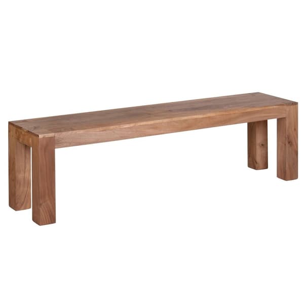 Rootz spisestuebænk massiv træ akacie 160 x 45 x 35 cm træbænk naturprodukt Køkkenbænk i landlig stil