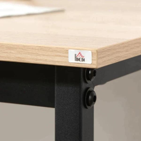 Rootz 3-delad sittgrupp - industriell design - 1 bord 2 pallar - svart + natur - 80L x 50W x 85H cm