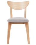 Miniatyrbilde 6 av 11: Sett med 2 Spisestuestoler Lyst Tre Setepute Aksent Moderne Tradisjonell Design