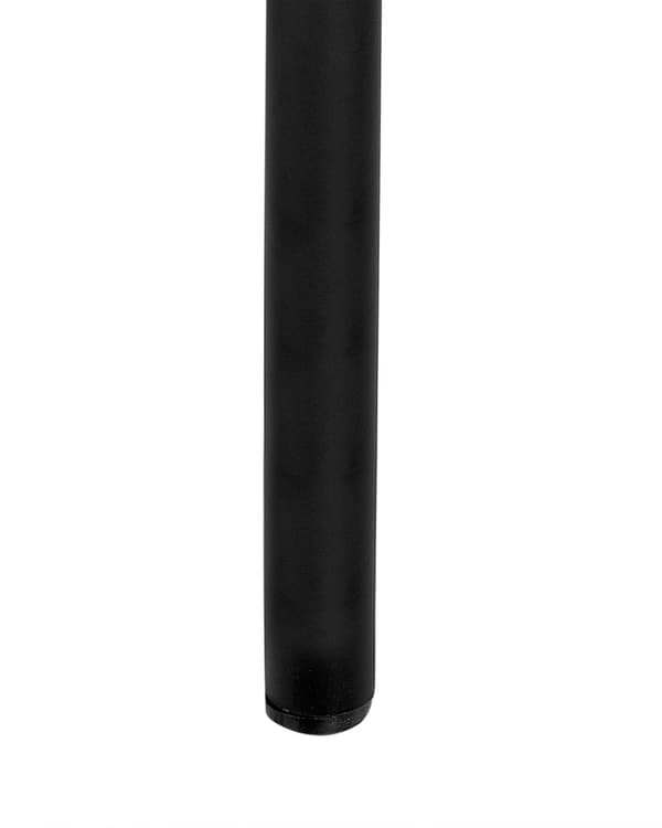 Sett med 2 spisestoler Off-white Polyester Svarte metallben Uten armlener Buet form Moderne design Kjøkken Spisestue