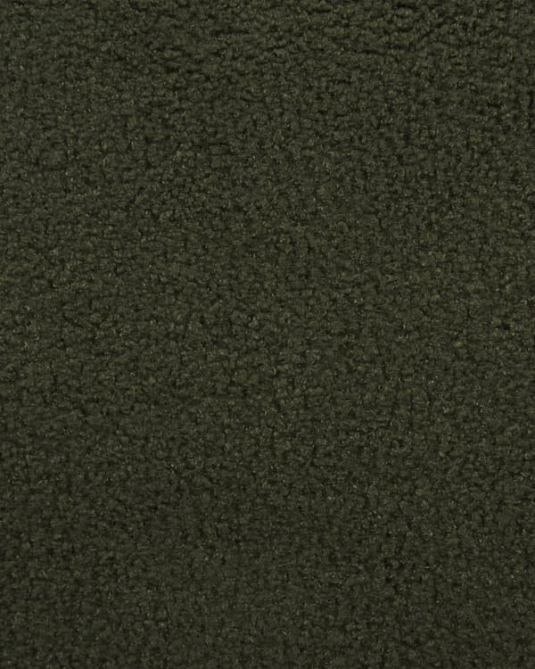 Uppsättning med 2 matstolar Mörkgröna armlösa benkåpor Boucle Svarta järnben Modern retrodesign Sittplatser i matsalen